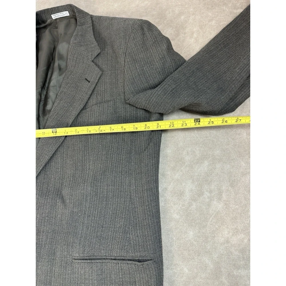 Bloomingdales Harris Tweed Blazer Unlined Mens 40L Sport Coat Wool Jacket Preppy
